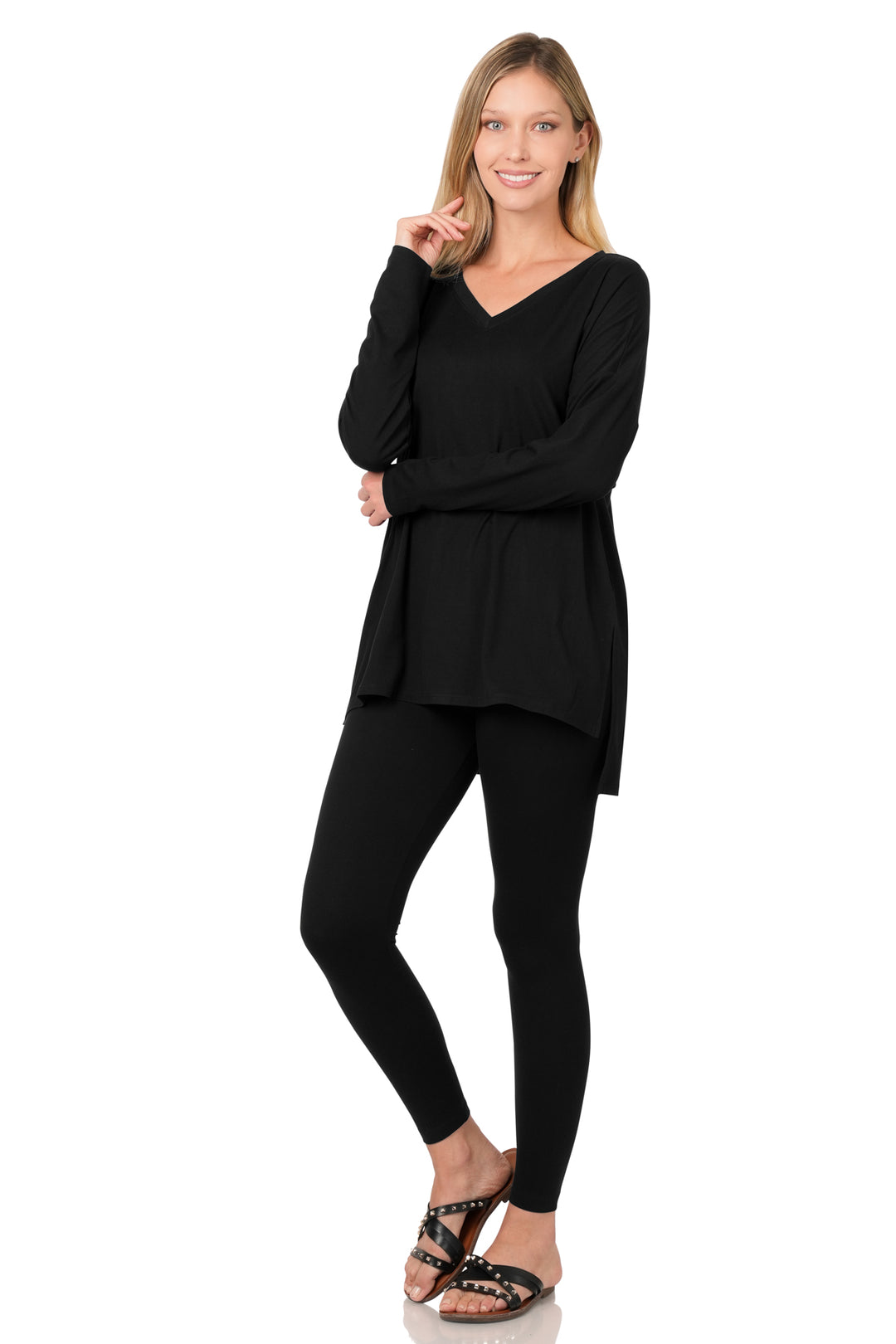 Zenana Midnight Essentials 2-Piece Set – Black