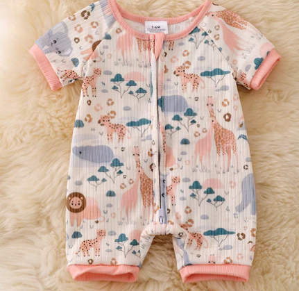 Safari Adventure Infant1's Piece Romper