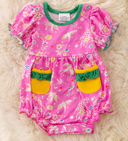 Pink BAMBOO Infant One Piece