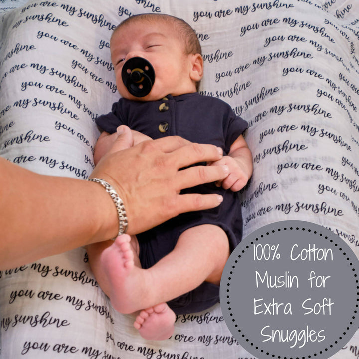 You Are My Sunshine Muslin Swaddle Baby Blanket