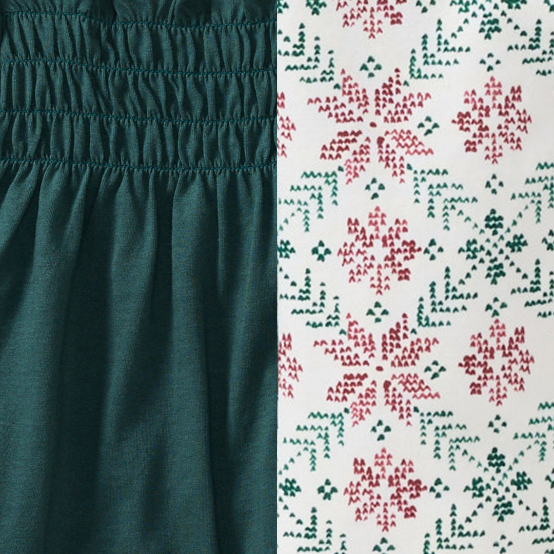 Burt's Bees Baby - Poinsettia Fair Isle Organic Tunic & Pants Set