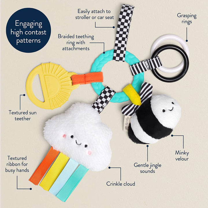Itzy Ritzy - Bitzy Busy Ring™ Teething Activity Toy: Farm