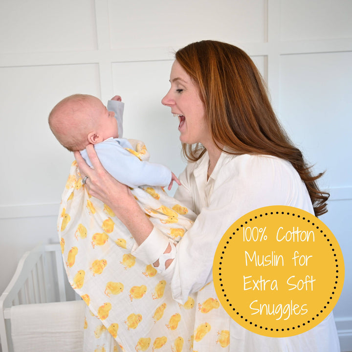 Peep Peep Baby Chics Muslin Swaddle Baby Blanket