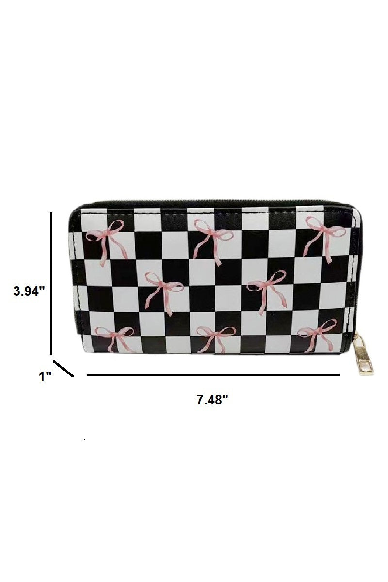 Bow-Tie Babe Zip Wallet