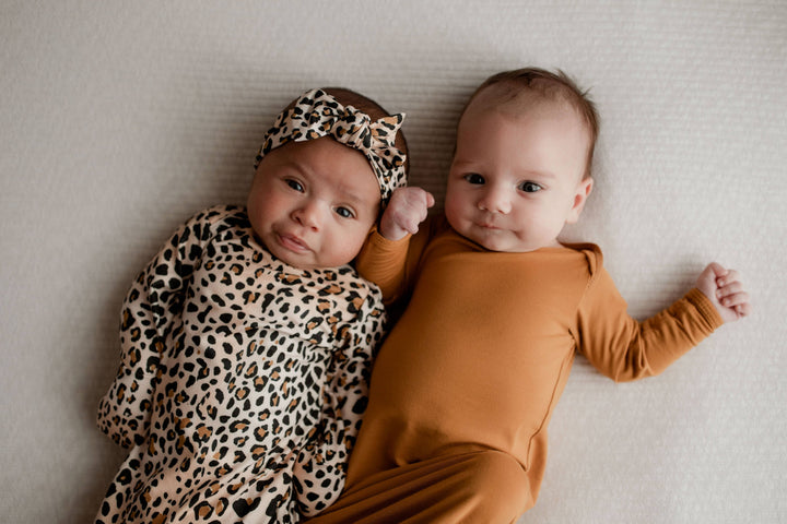 Bamboo - Leopard Print Knotted Gown
