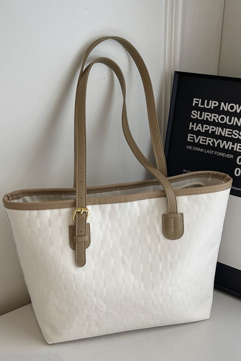 PowerMove Check Quilted Tote — Workday to Weekend in One Sleek Carryall 👜✨