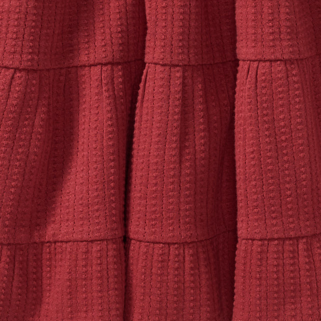 Burt's Bees Baby - Dotted Rib Organic Cotton Dress - Brick Red