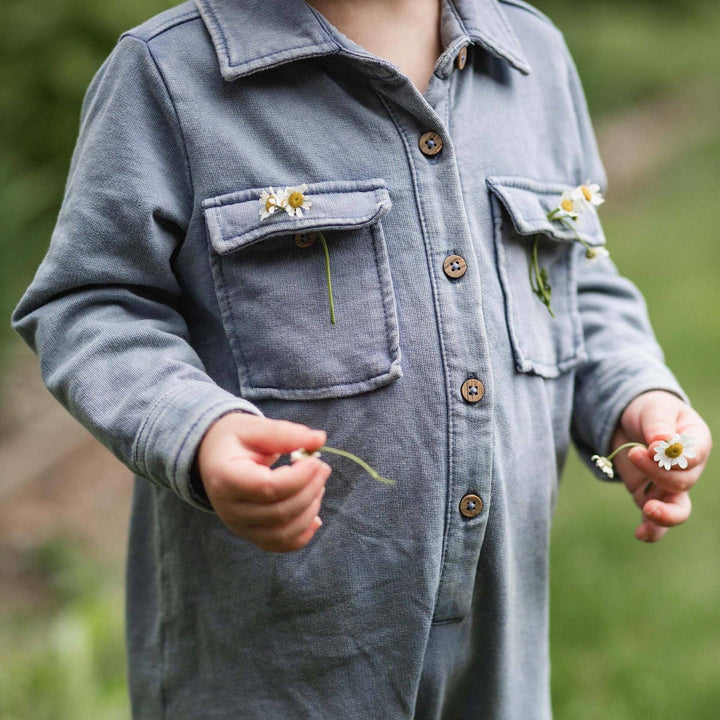 Burt's Bees Baby - Acid Wash Infant Jumpsuit