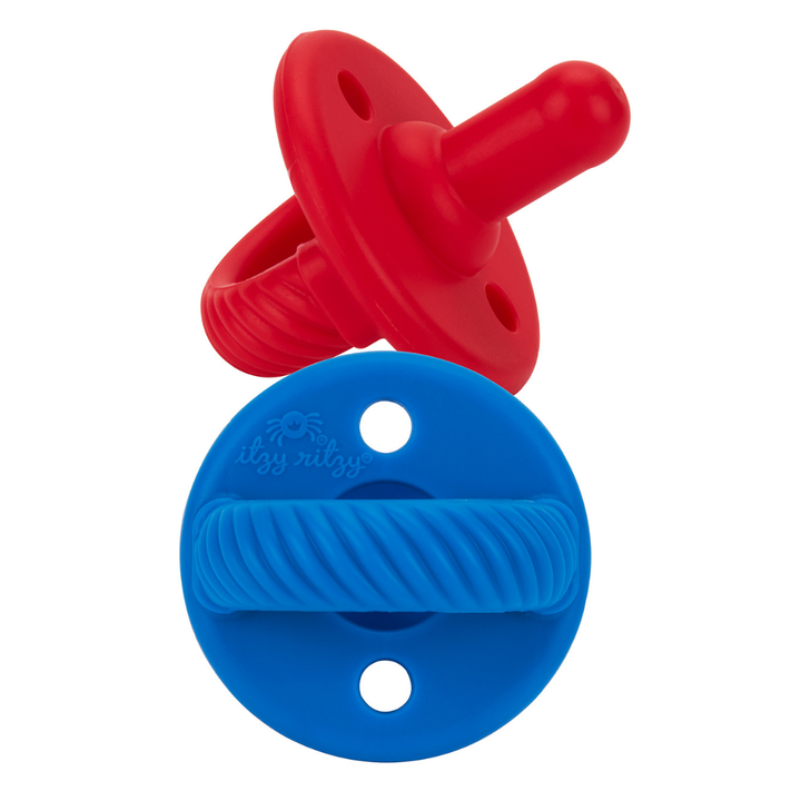 Itzy Ritzy Sweetie Soother™ Pacifier Sets (2-pack): Toast + Buttercream Braids