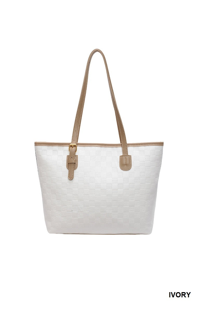PowerMove Check Quilted Tote — Workday to Weekend in One Sleek Carryall 👜✨