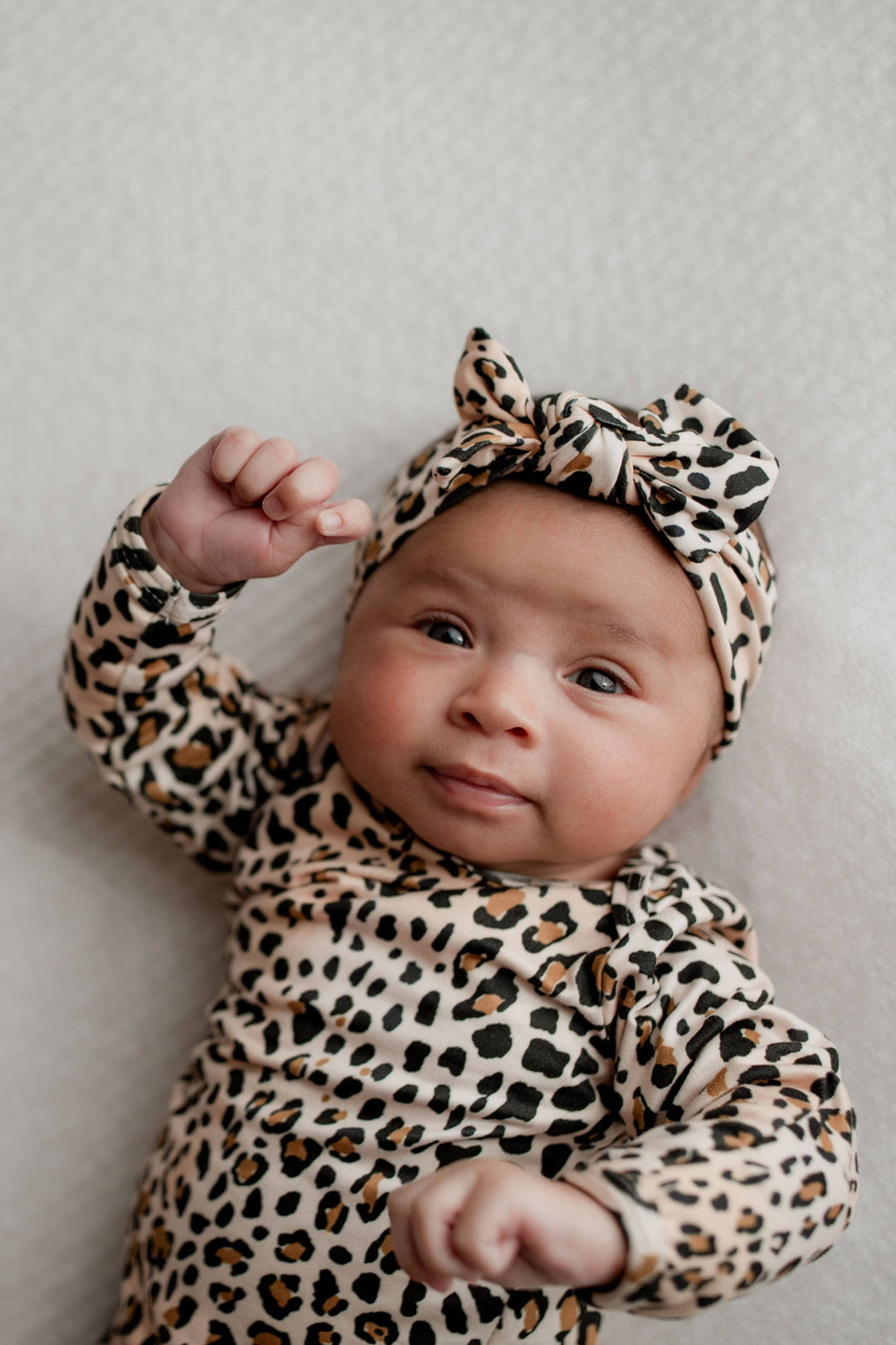 Bamboo - Leopard Print Knotted Gown