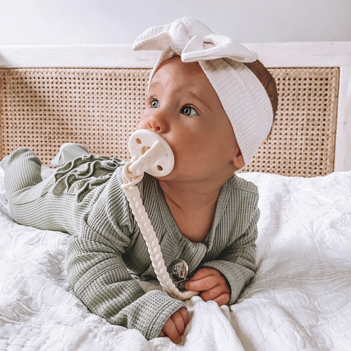 Itzy Ritzy Sweetie Soother™ Pacifier Sets (2-pack): Toast + Buttercream Braids