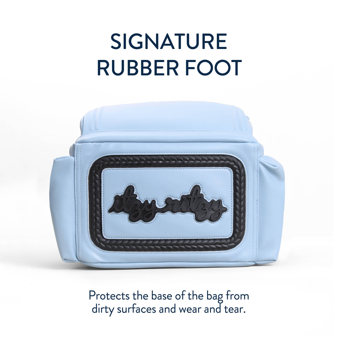 Itzy Ritzy - *NEW* Teddy Blue Boss Plus™ Backpack Diaper Bag