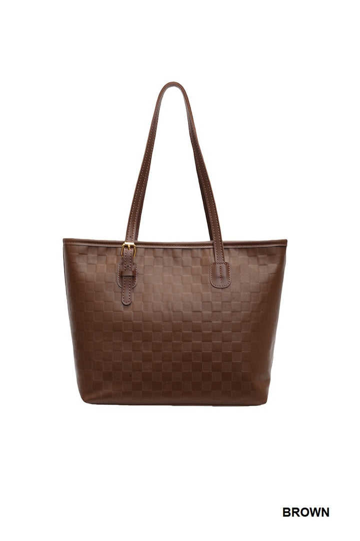 PowerMove Check Quilted Tote — Workday to Weekend in One Sleek Carryall 👜✨