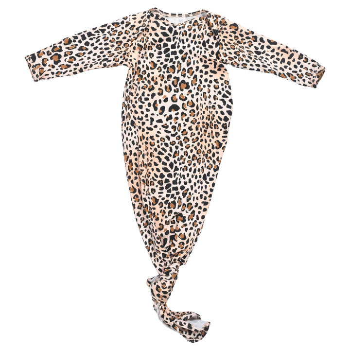Bamboo - Leopard Print Knotted Gown