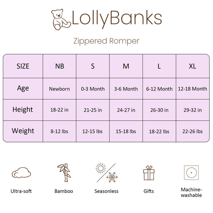 You Had Me At Hydrangea Baby Bamboo Pajamas, 2 Way Zipper