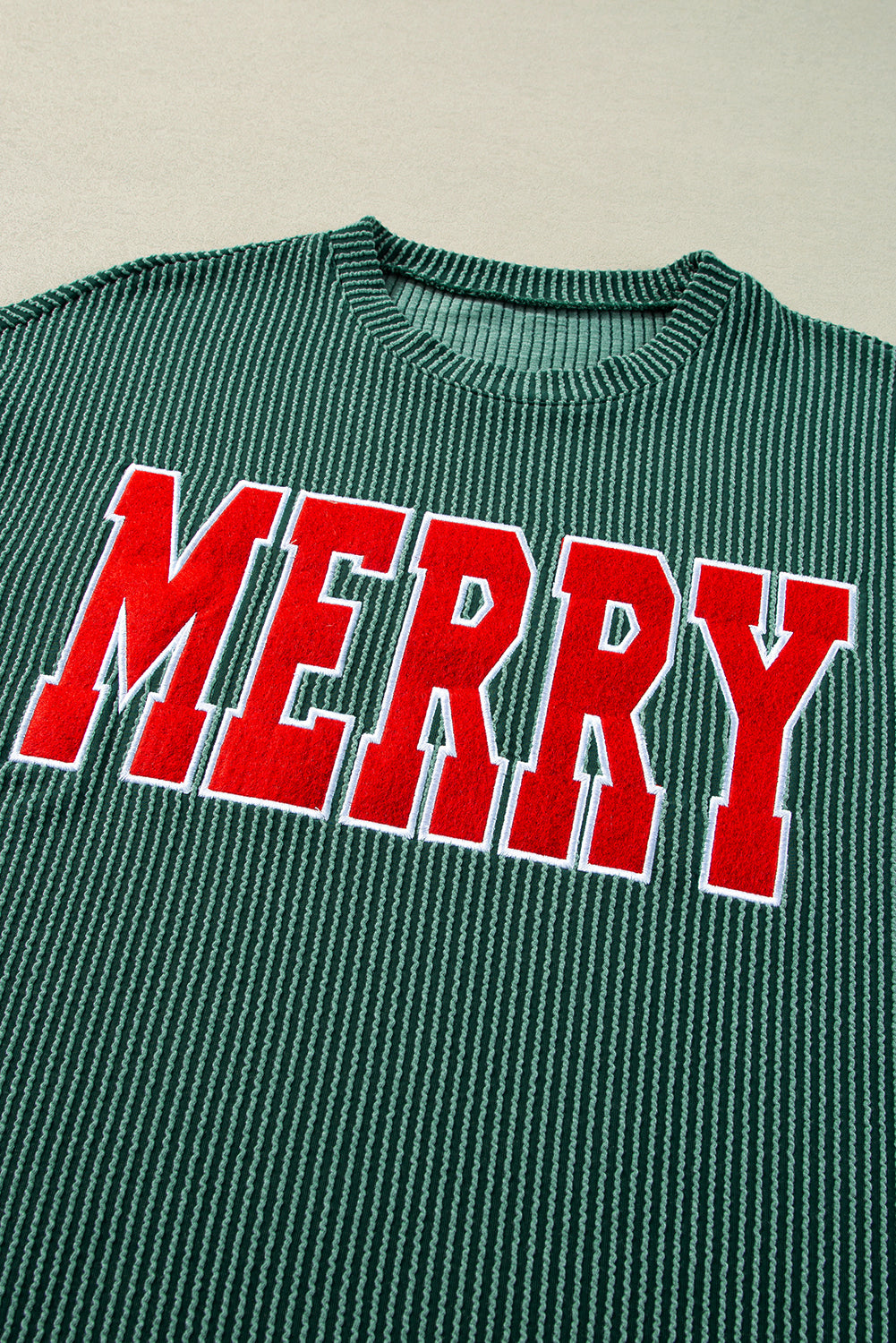 “MERRY" Holiday Lounge Set – Festive Long Sleeve Top & Drawstring Shorts