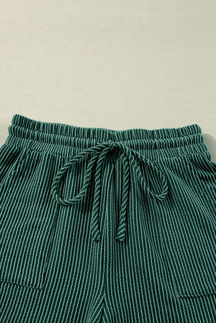 “MERRY" Holiday Lounge Set – Festive Long Sleeve Top & Drawstring Shorts