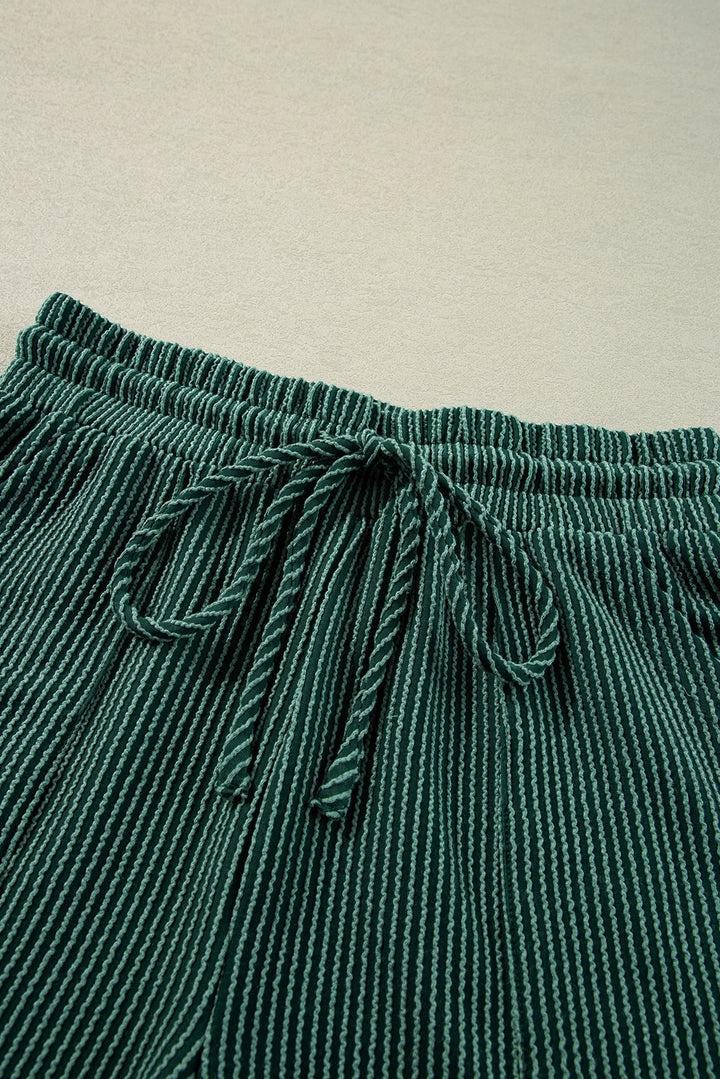 “MERRY" Holiday Lounge Set – Festive Long Sleeve Top & Drawstring Shorts