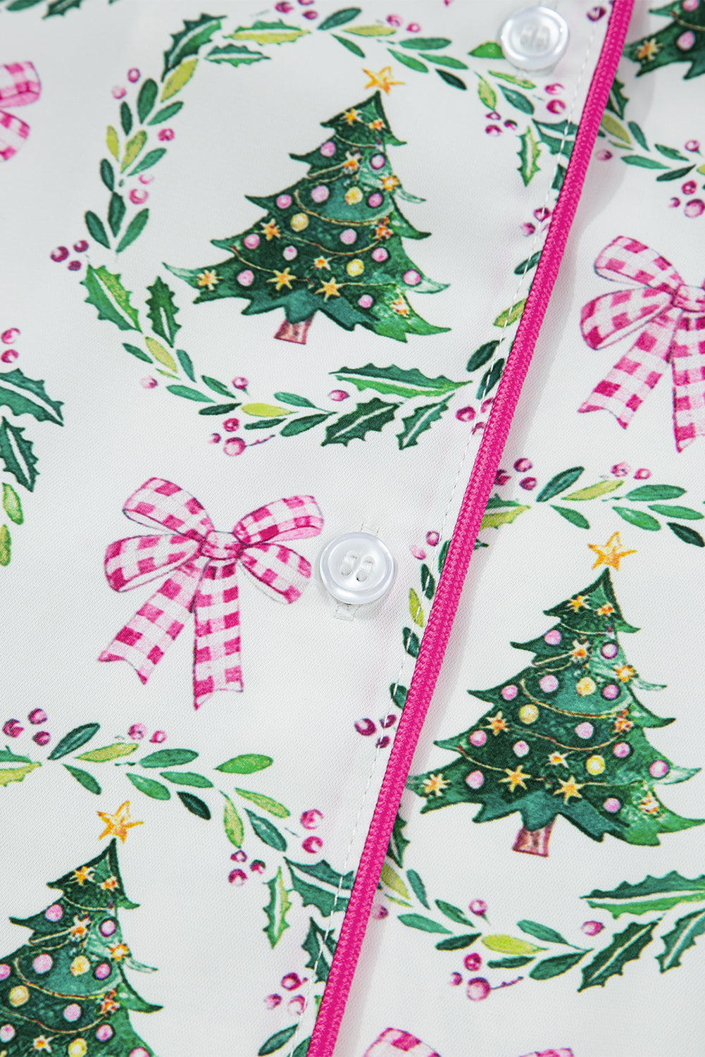 🎄 Luke & Estelle “Merry &amp; Bright” 2-Piece Satin Pajama Set – Holiday Cheer in Style 💕