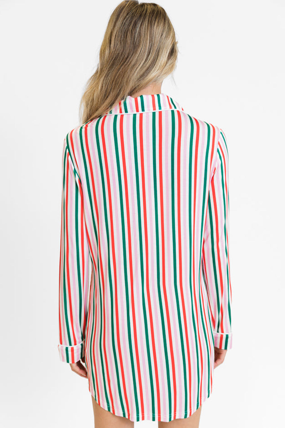 🎅 Luke &amp; Estelle “Merry Morning Striped Nightshirt” – Cozy Christmas Comfort ❤️💚