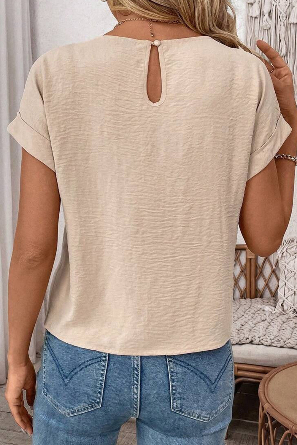 Sands of Style Tie-Front Blouse