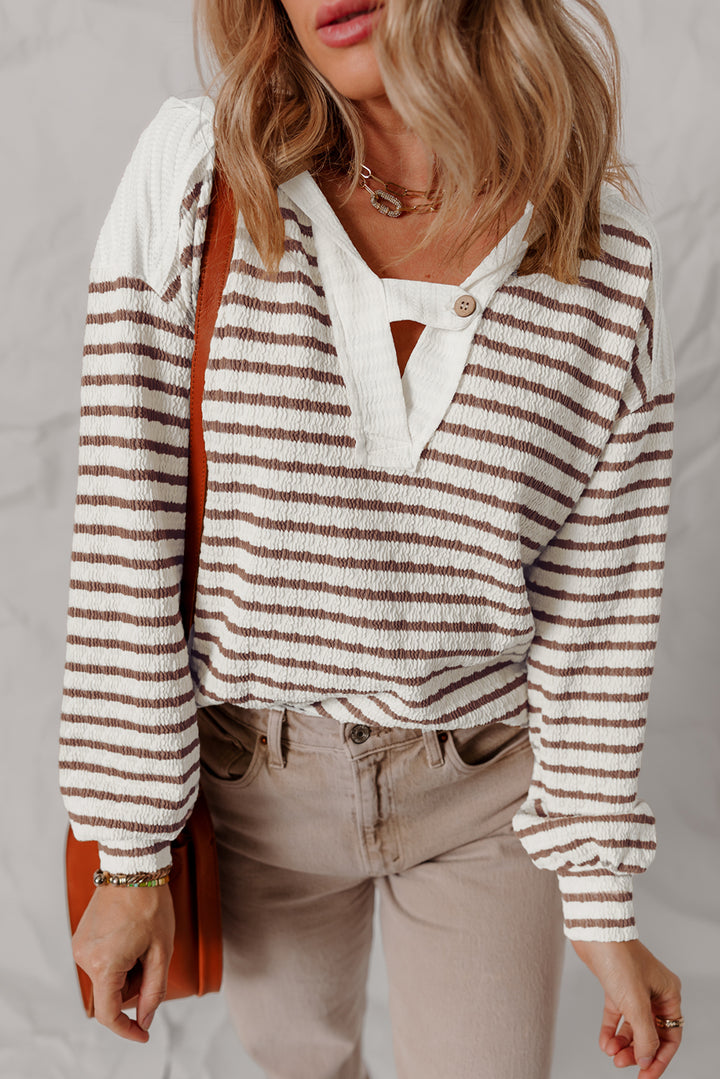 Salted Caramel Stripe Hoodie