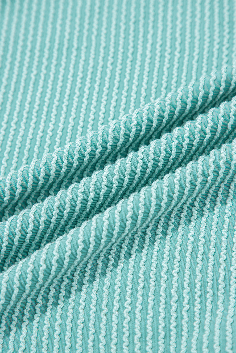 Colorburst Waffle Henley – Teal & Sunset Sleeves