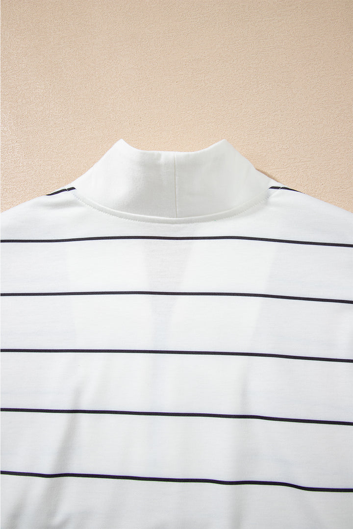 Coastal Lines Half-Zip Pullover — Effortlessly Chic, Instantly Cozy