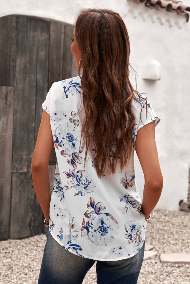 Bluebell Bliss Floral Lace Blouse
