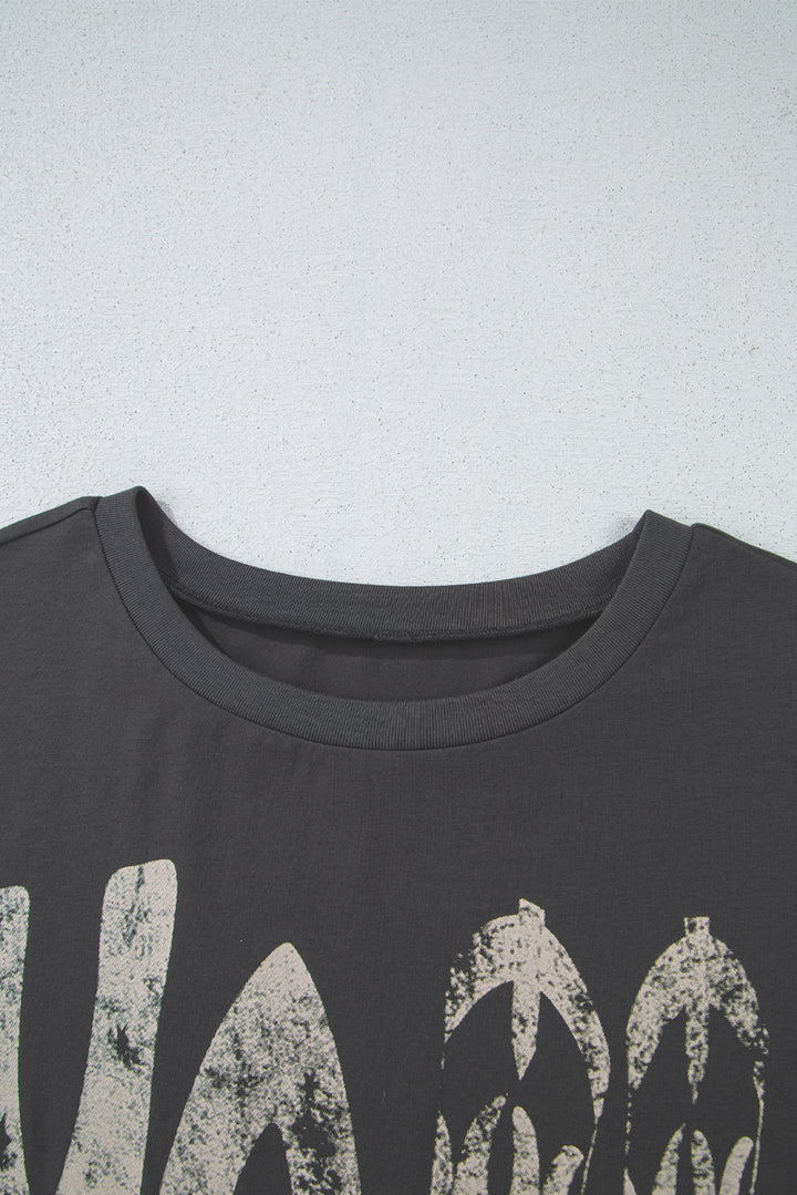 Y’all Star Boots Vintage Graphic Tee – Charcoal 🤠