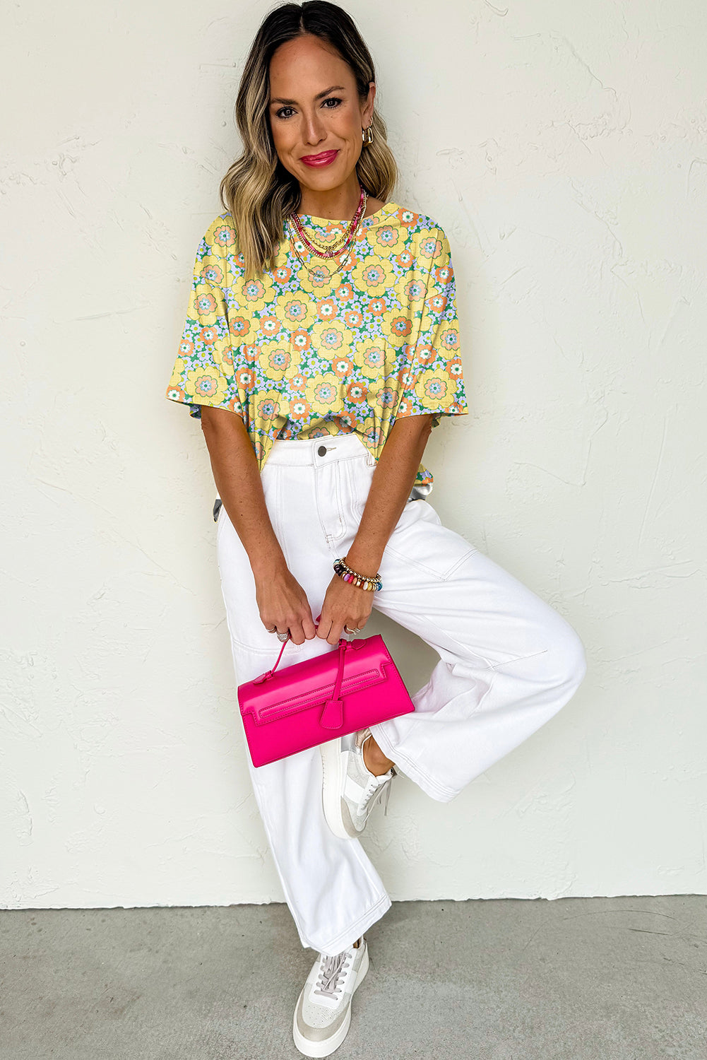 Golden Hour Retro Bloom Tee 🌼