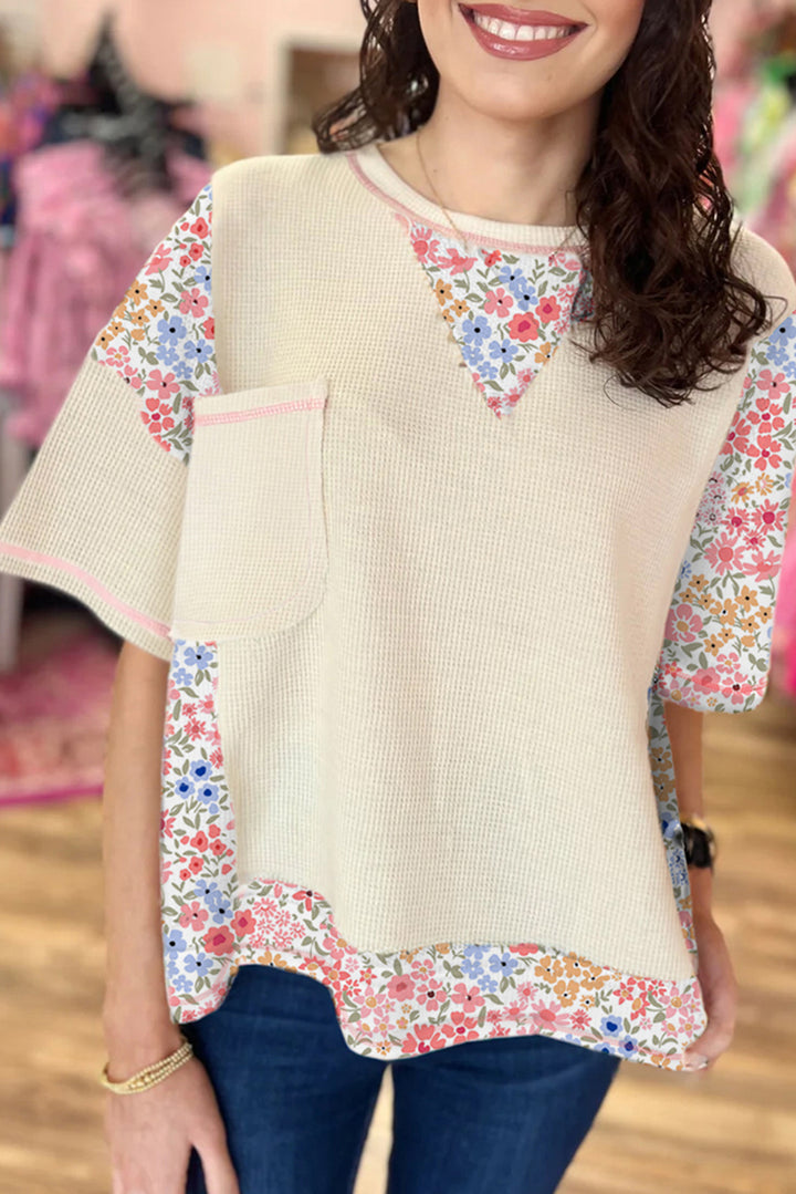 Meadow Flower Whimsy Waffle Tee