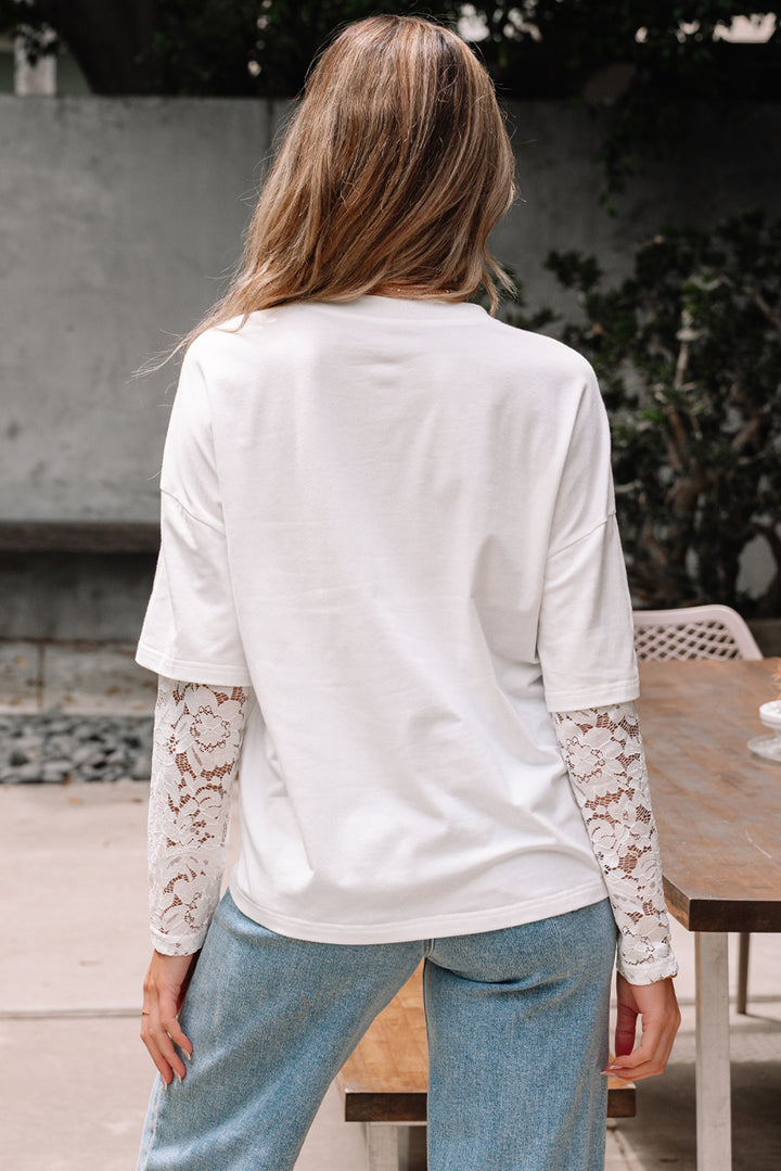 Luxe Layers Lace Tee