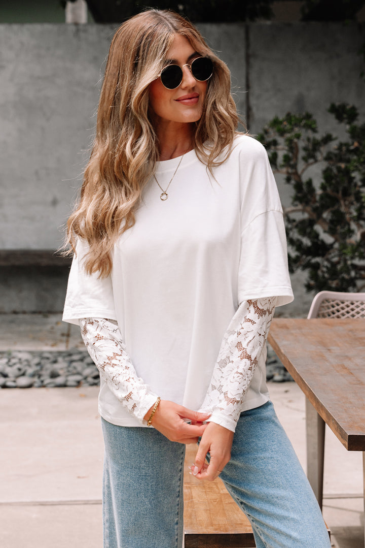 Luxe Layers Lace Tee