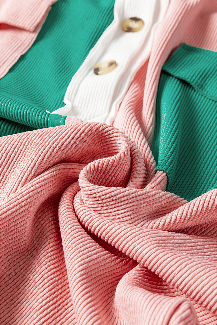 🍨 Sorbet Streets Colorblock Henley Popover