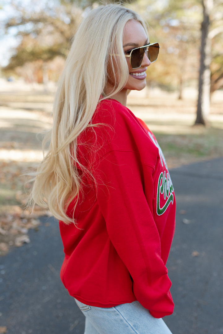Luke & Estelle “Merry Christmas” Sequin Sweatshirt – BHB Boutique Exclusive