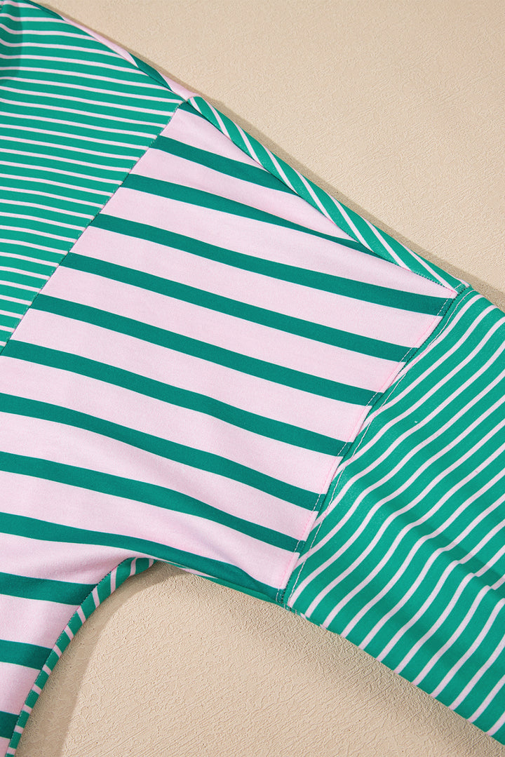 Rally Color-Pop Stripe Sweatshirt
