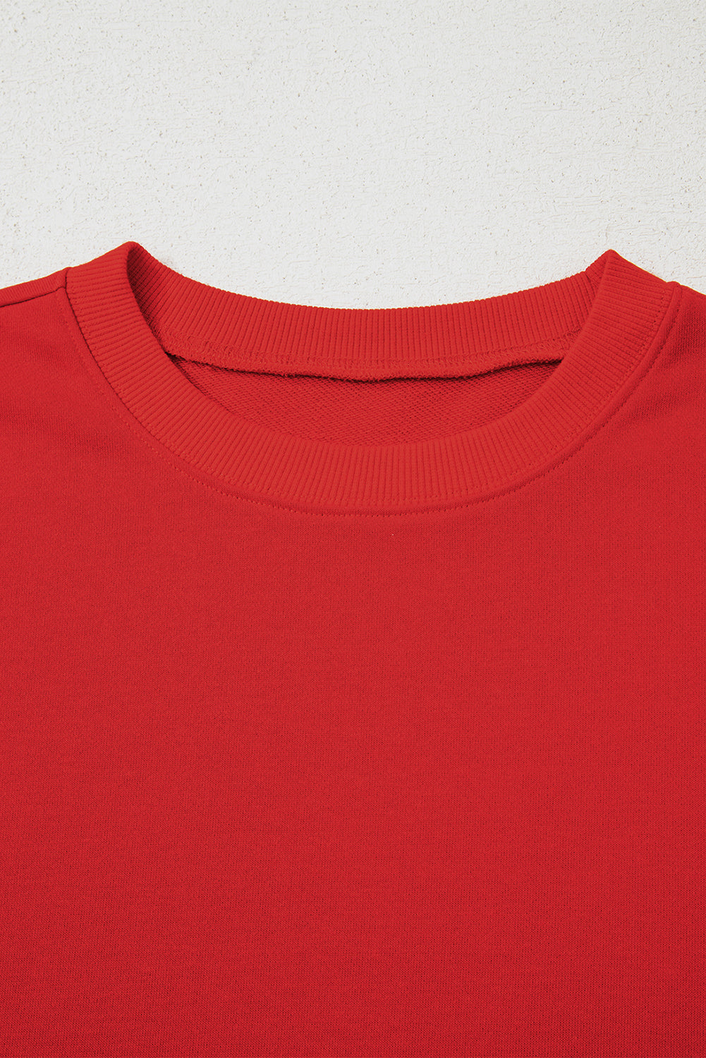 Luke & Estelle “Game On” Varsity Stripe Sweatshirt – Bold Red Essential