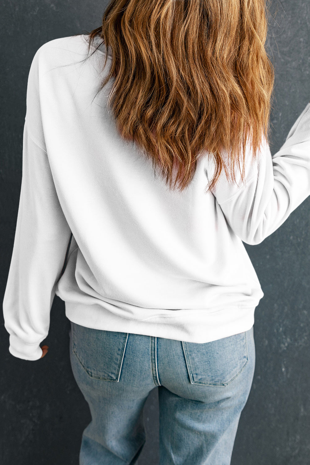 Class Act Bow Teacher Sweatshirt – Pink Rainbow Script