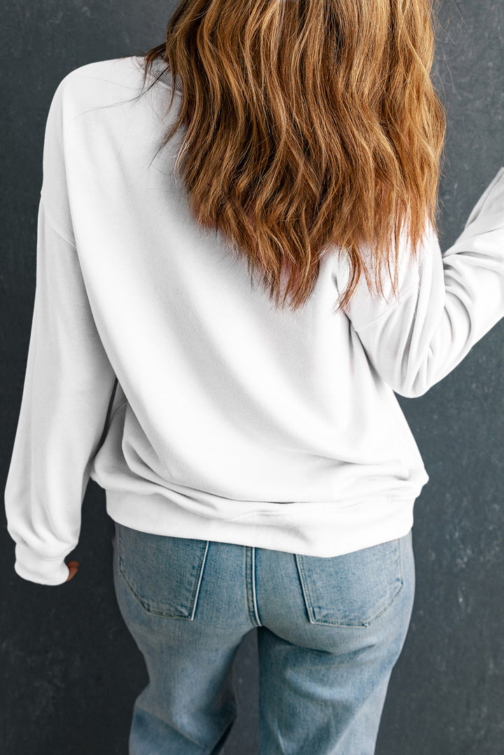 Class Act Bow Teacher Sweatshirt – Pink Rainbow Script