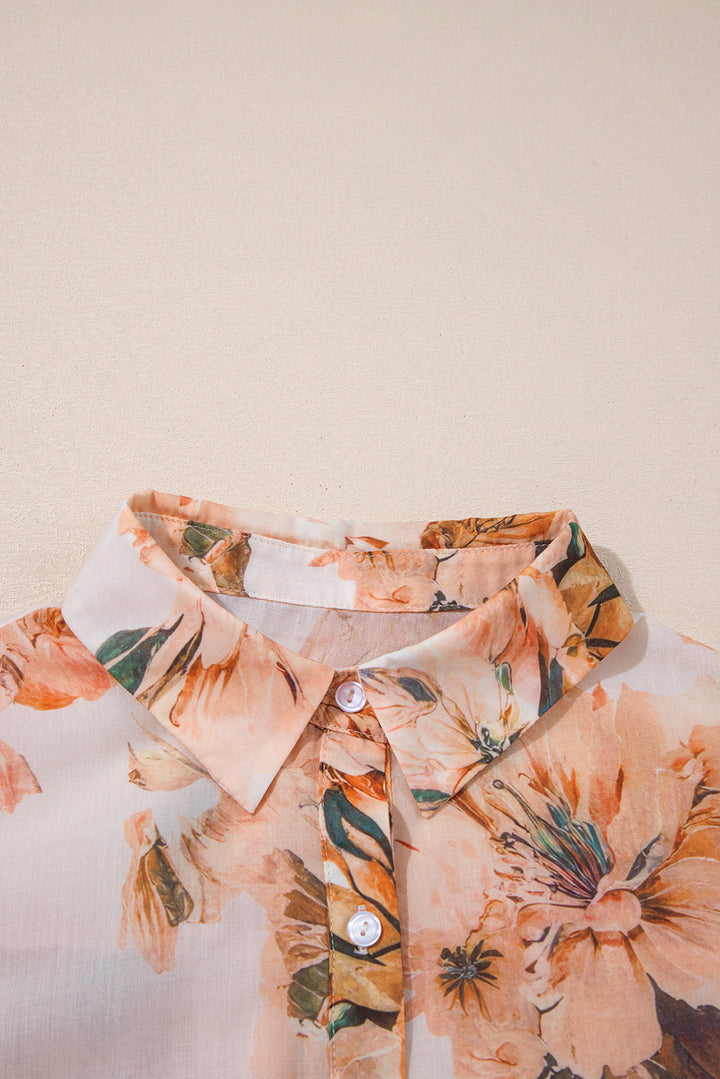 Harvest Bloom Balloon-Sleeve Blouse 🍁