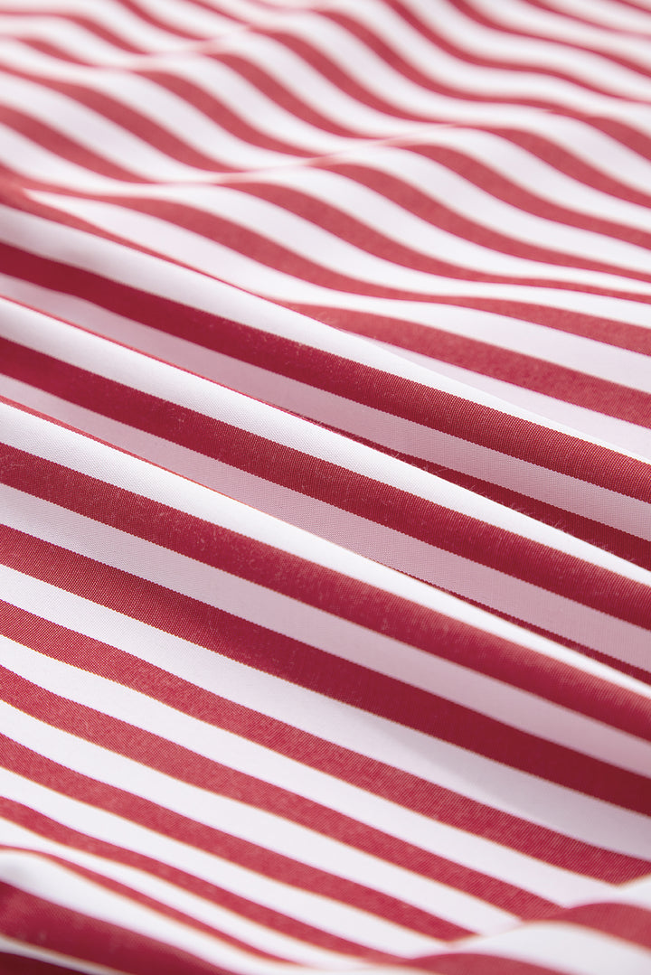 Candy Stripe Power Button-Down (Red & White)