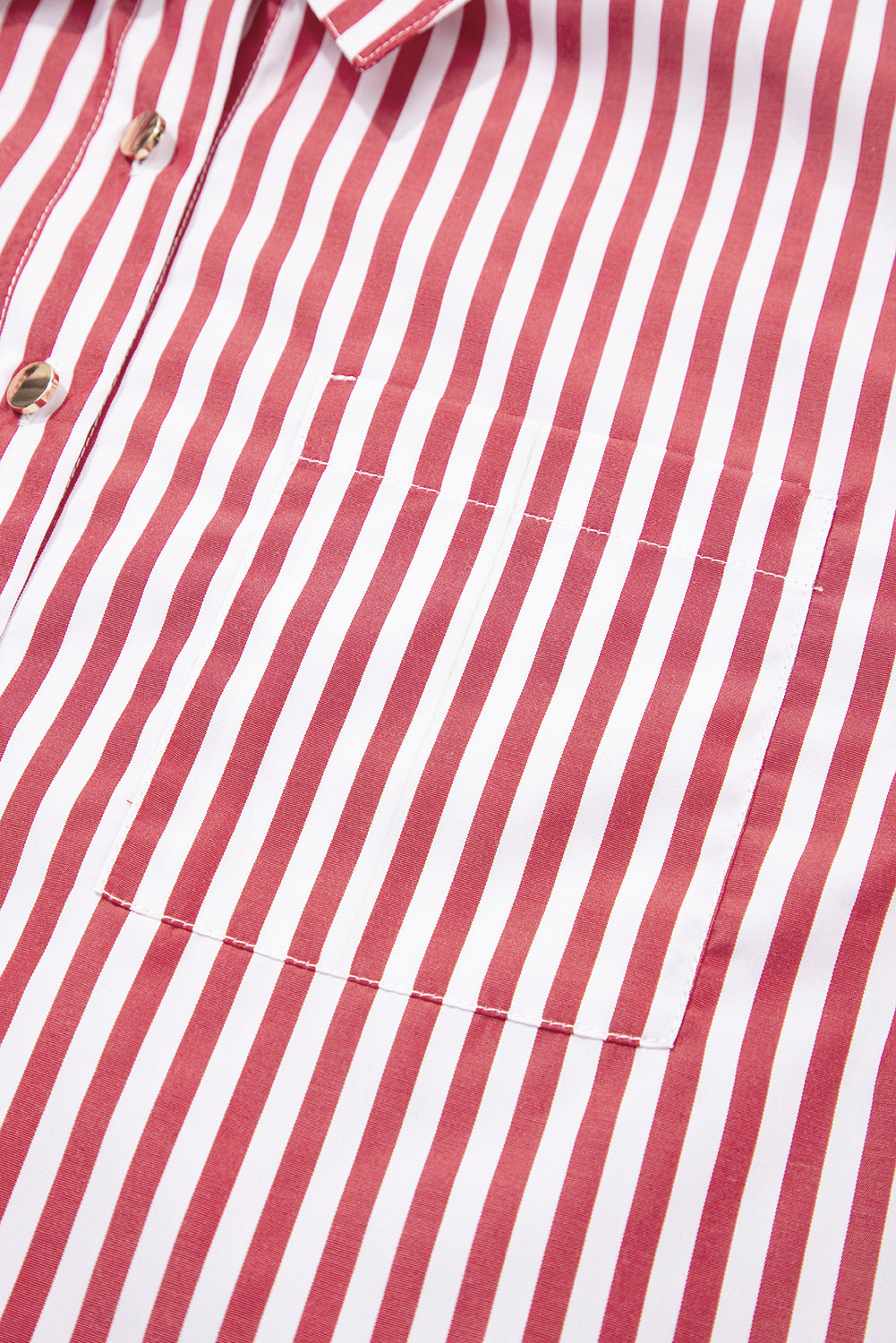 Candy Stripe Power Button-Down (Red & White)