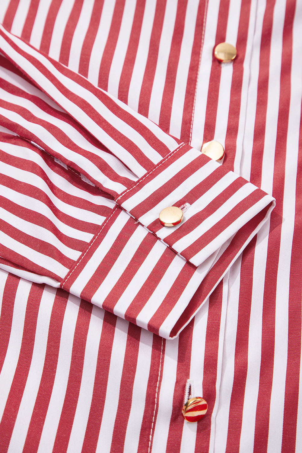 Candy Stripe Power Button-Down (Red & White)