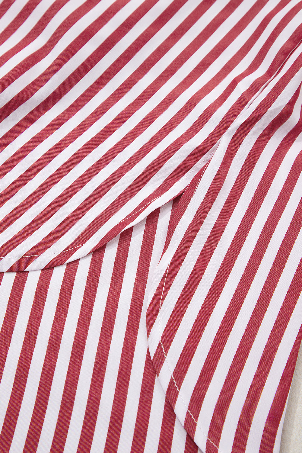 Candy Stripe Power Button-Down (Red & White)