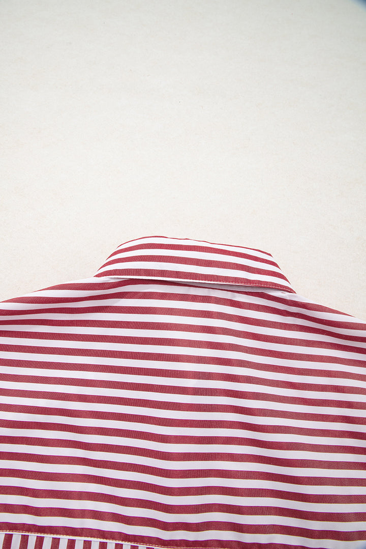 Candy Stripe Power Button-Down (Red & White)
