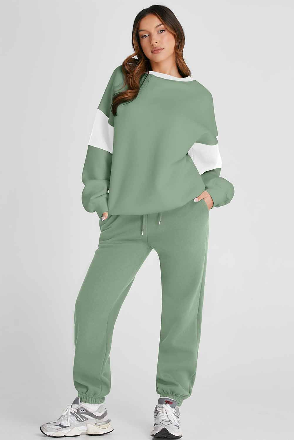 Luxe Comfort Jogger Set – Sage Green or Navy