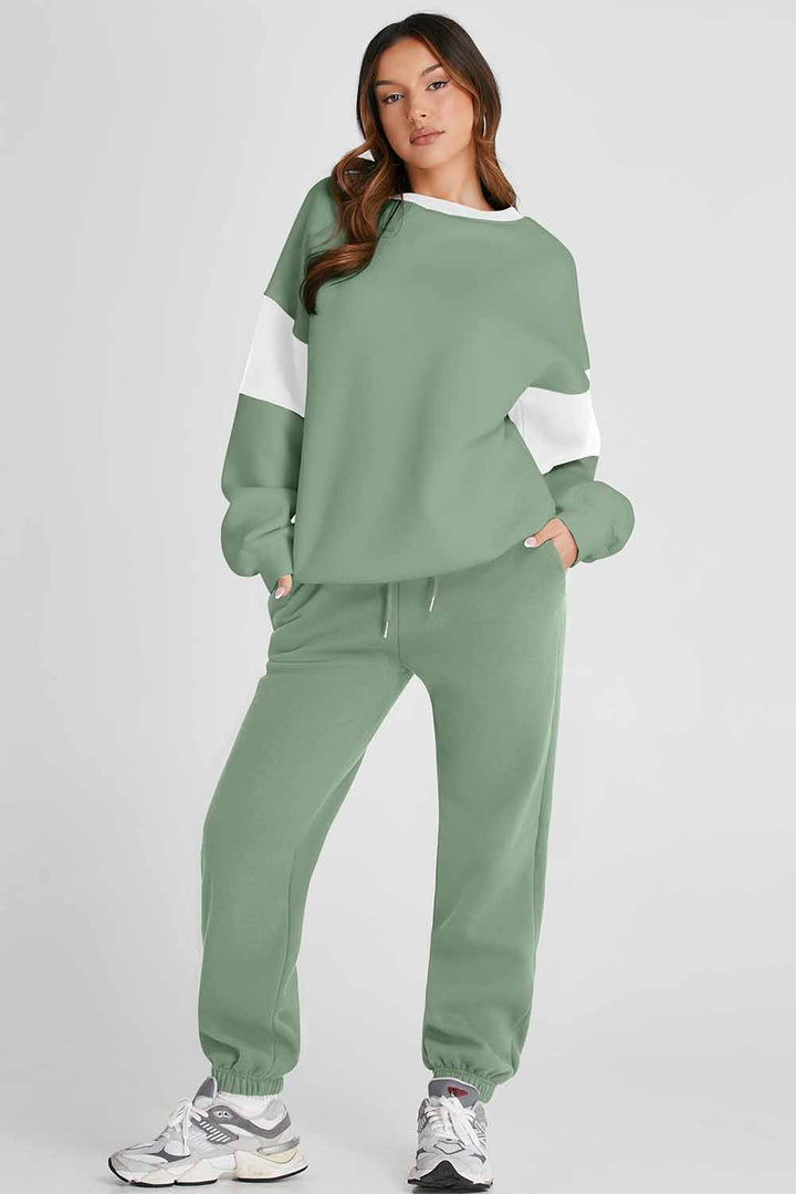 Luxe Comfort Jogger Set – Sage Green or Navy