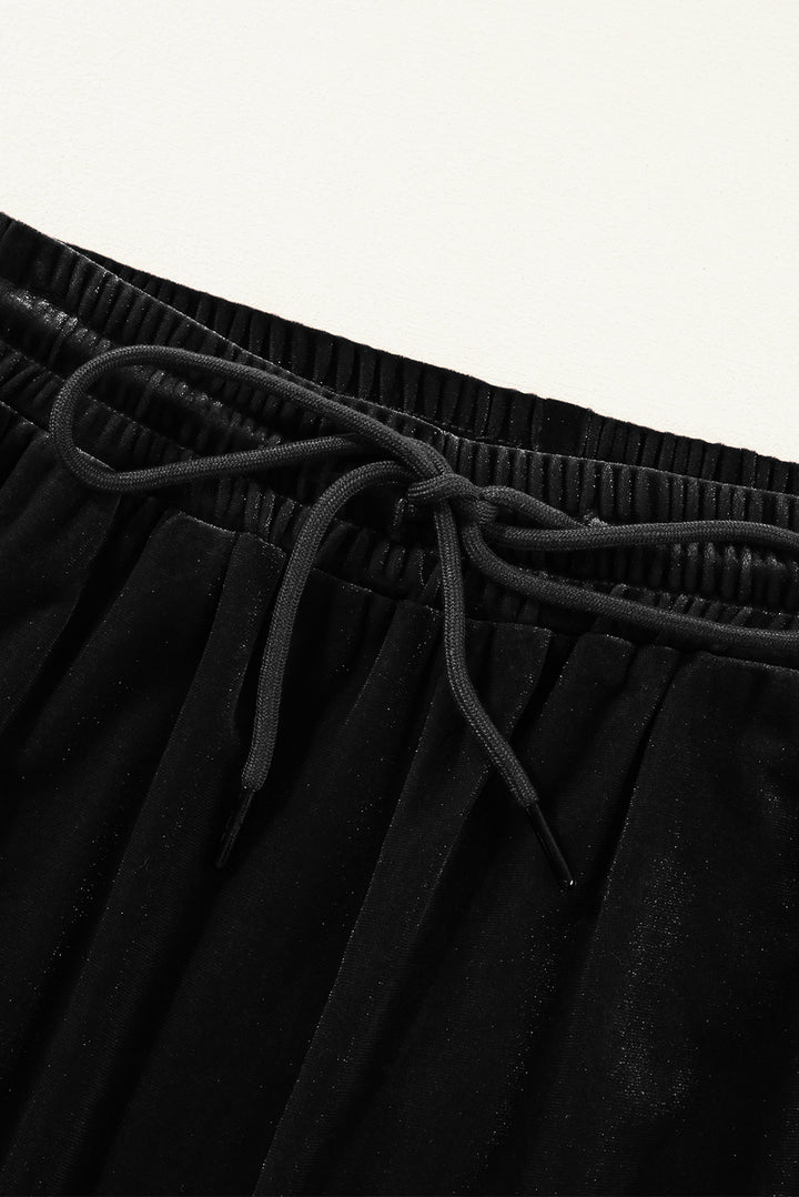 ✨ Luxe Lounge Velvet Wide Leg Pants – Available in Black, Emerald & Wine ✨